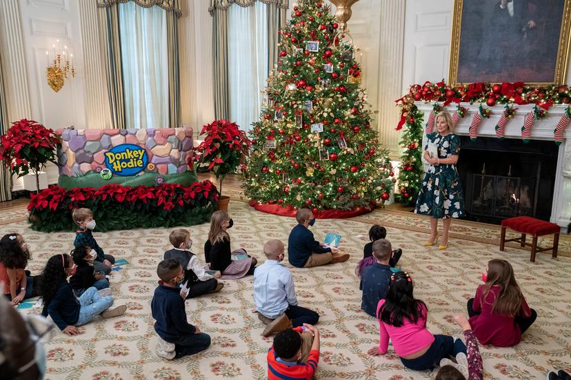 Ho, ho, ho: Witte Huis in kerstsferen