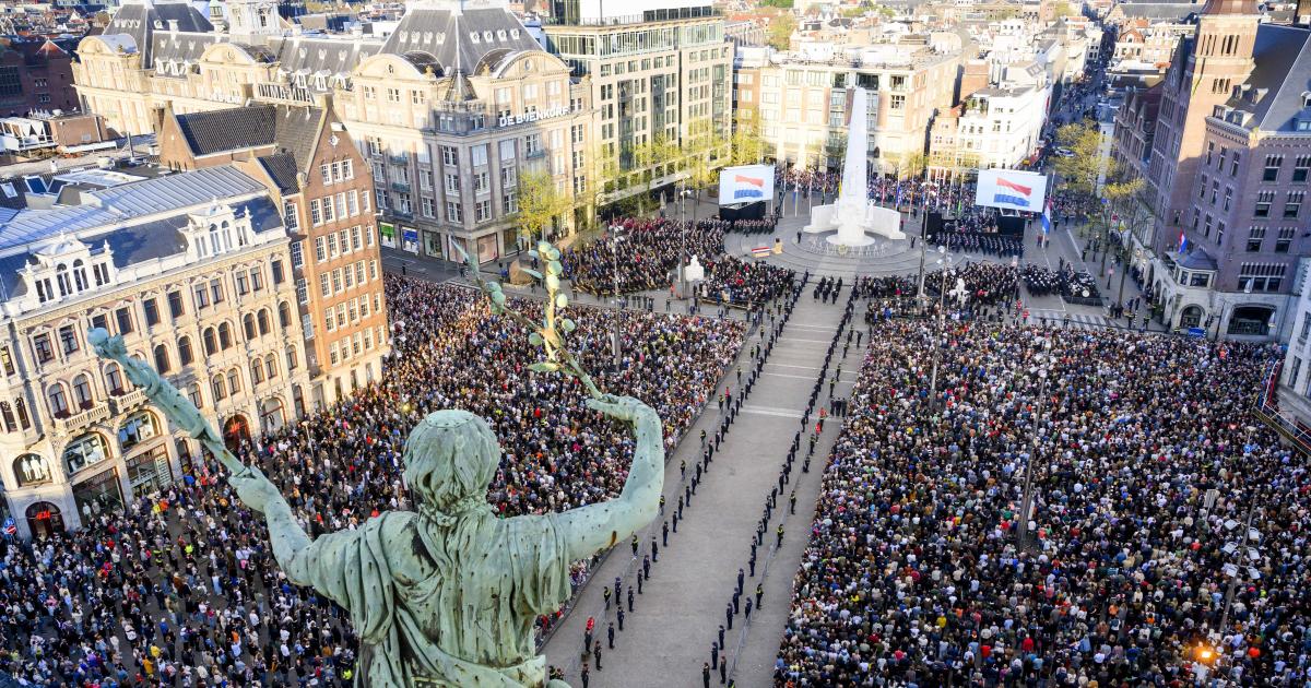 Measures on Dam Square during Remembrance Day